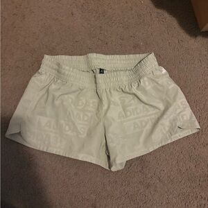 Adidas Women's Light Green Athletic Shorts